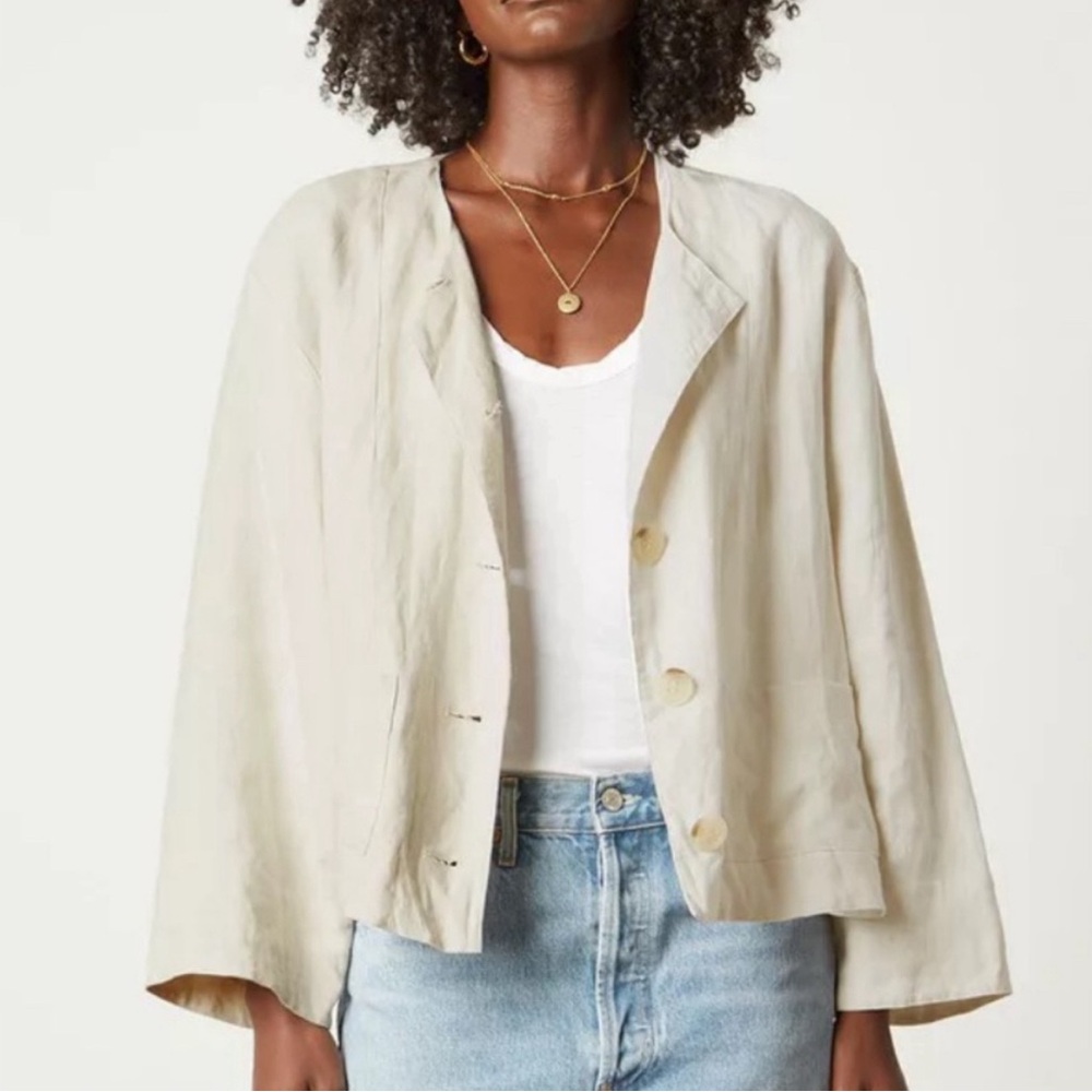 NWT Velvet by Graham & Spencer - Brielle Linen Jacket